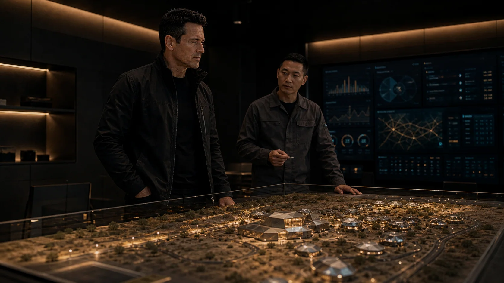 Cyber Village the settlement model view