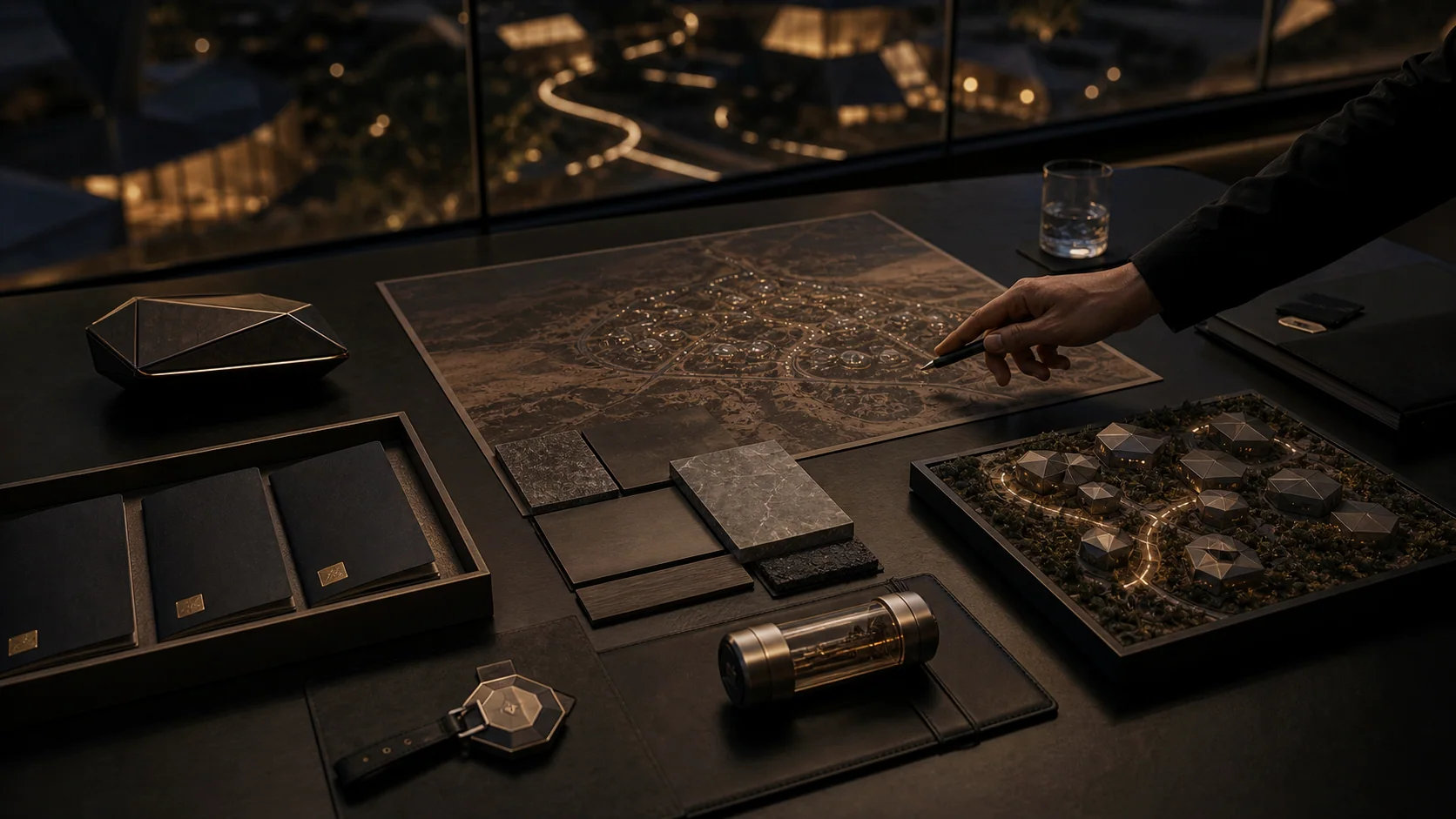 Cyber Village masterplan table
