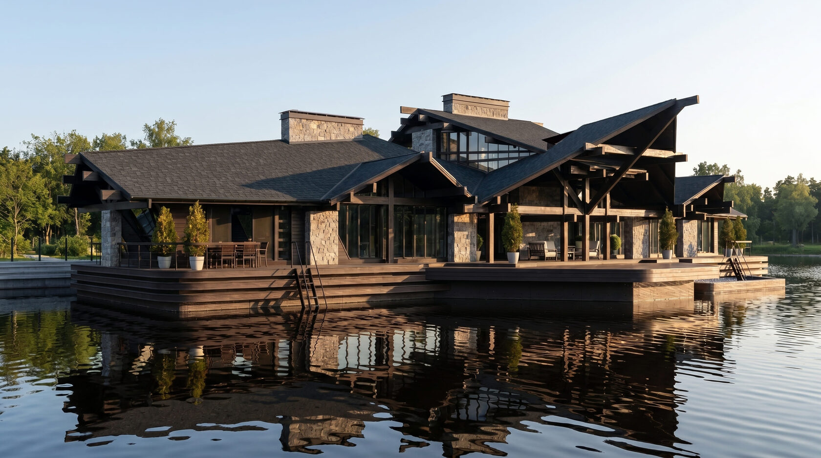 House Boat in the Style of a Chalet gallery image 1.1
